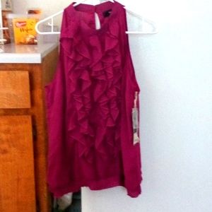 Beautiful Maroon Sleeveless Blouse